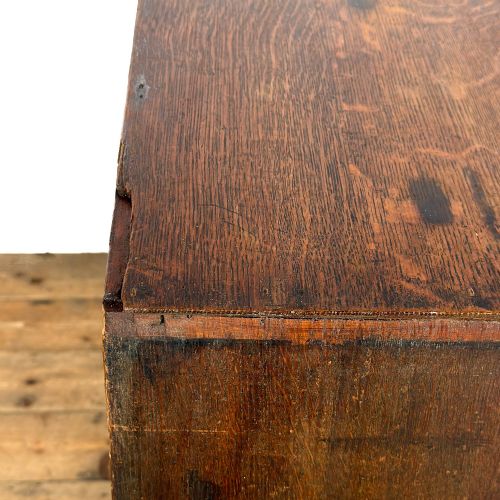 ANTIQUE 19TH CENTURY OAK CHEST OF DRAWERS - ADDITIONAL PHOTO 6