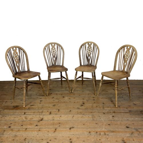 Set of Four Wheelback Kitchen Chairs