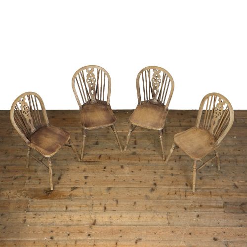 fig 1. Set of Four Wheelback Kitchen Chairs
