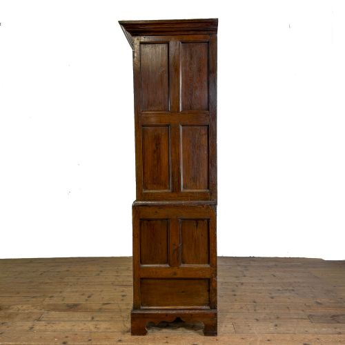 ANTIQUE GEORGIAN OAK LIVERY CUPBOARD - ADDITIONAL PHOTO 12
