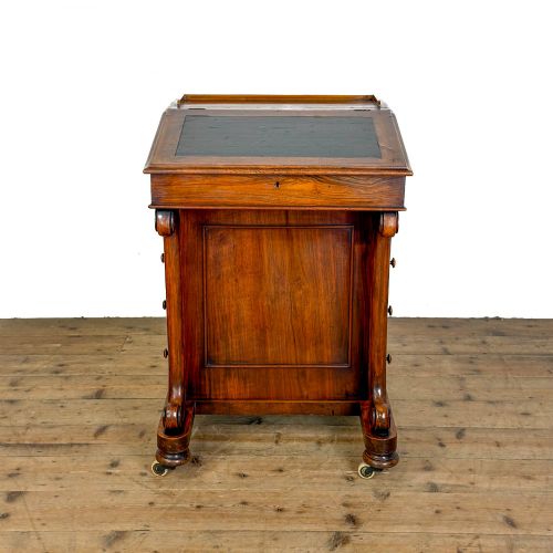 ANTIQUE VICTORIAN WALNUT DAVENPORT DESK