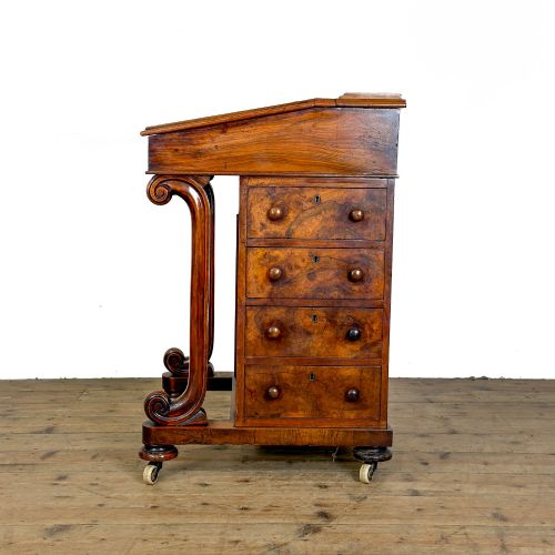 ANTIQUE VICTORIAN WALNUT DAVENPORT DESK - ADDITIONAL PHOTO 6