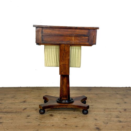 ANTIQUE 19TH CENTURY ROSEWOOD WORK TABLE - ADDITIONAL PHOTO 6