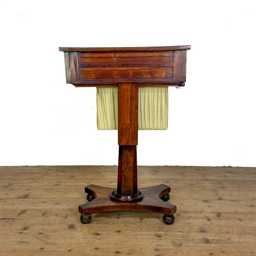 ANTIQUE 19TH CENTURY ROSEWOOD WORK TABLE - ADDITIONAL PHOTO 8