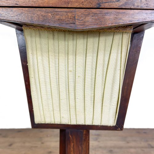 ANTIQUE 19TH CENTURY ROSEWOOD WORK TABLE - ADDITIONAL PHOTO 10