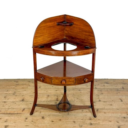 ANTIQUE MAHOGANY CORNER WASHSTAND - ADDITIONAL PHOTO 2