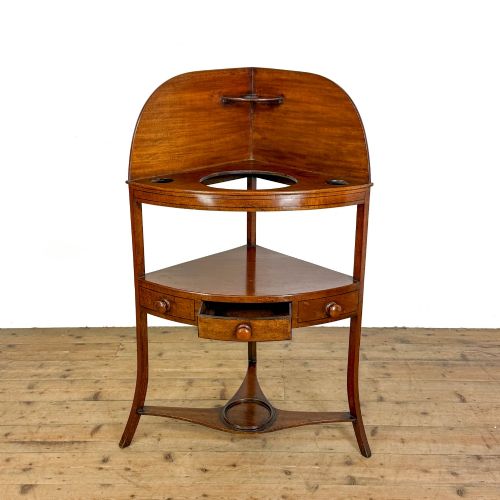 ANTIQUE MAHOGANY CORNER WASHSTAND - ADDITIONAL PHOTO 3
