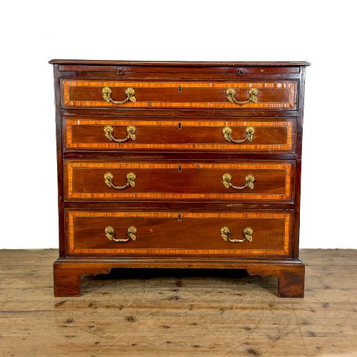 ANTIQUE MAHOGANY BACHELORS CHEST OF DRAWERS