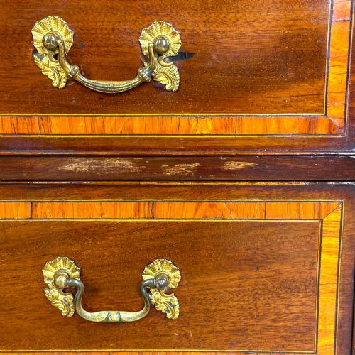 ANTIQUE MAHOGANY BACHELORS CHEST OF DRAWERS - ADDITIONAL PHOTO 9