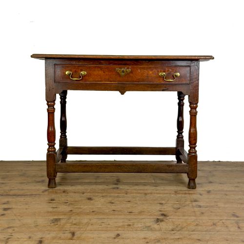 antique 18th century oak lowboy side table - CATEGORY: ANTIQUE TABLES - DATED 18TH CENTURY