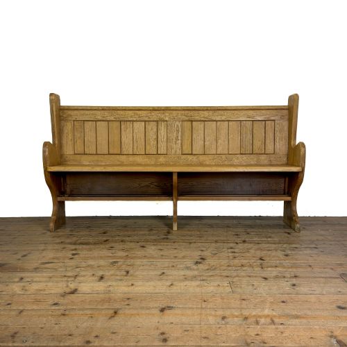 ANTIQUE PINE CHAPEL PEW