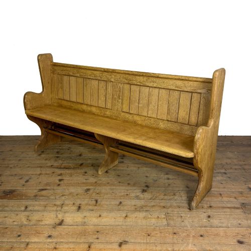ANTIQUE PINE CHAPEL PEW - ADDITIONAL PHOTO 1