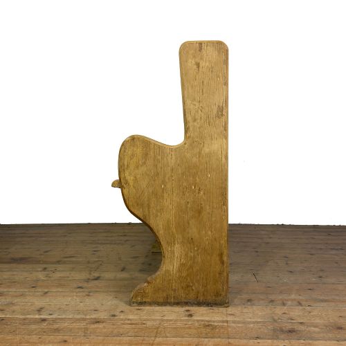 ANTIQUE PINE CHAPEL PEW - ADDITIONAL PHOTO 3