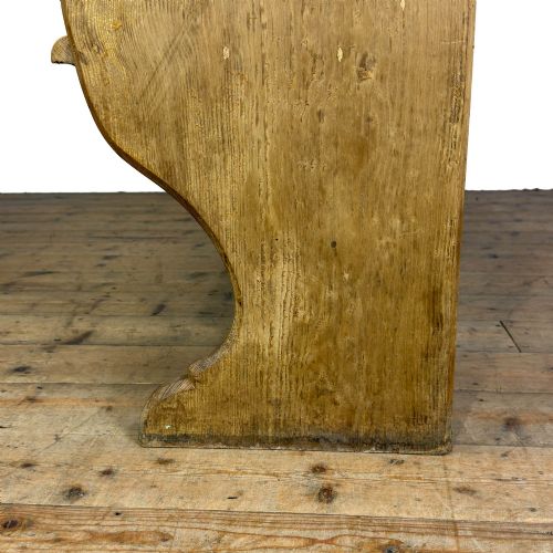 ANTIQUE PINE CHAPEL PEW - ADDITIONAL PHOTO 4