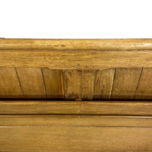 ANTIQUE PINE CHAPEL PEW - ADDITIONAL PHOTO 6