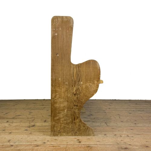 ANTIQUE PINE CHAPEL PEW - ADDITIONAL PHOTO 7