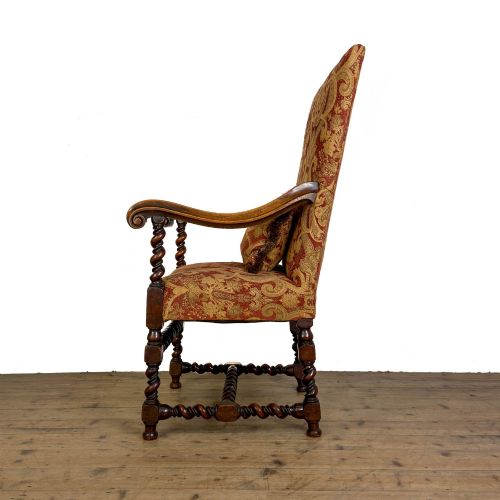 ANTIQUE WALNUT ELBOW CHAIR - ADDITIONAL PHOTO 1