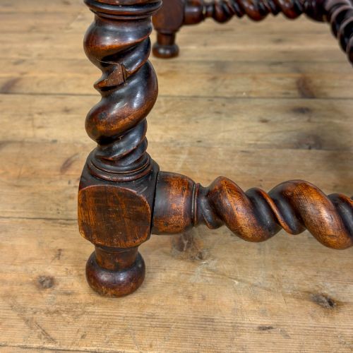 ANTIQUE WALNUT ELBOW CHAIR - ADDITIONAL PHOTO 6