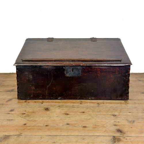 ANTIQUE EARLY OAK BIBLE BOX