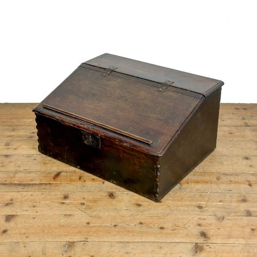 ANTIQUE EARLY OAK BIBLE BOX - ADDITIONAL PHOTO 1