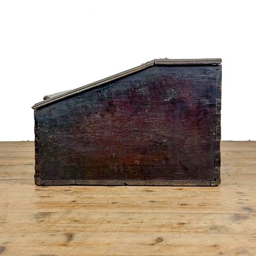 ANTIQUE EARLY OAK BIBLE BOX - ADDITIONAL PHOTO 6