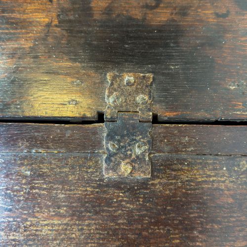 ANTIQUE EARLY OAK BIBLE BOX - ADDITIONAL PHOTO 10