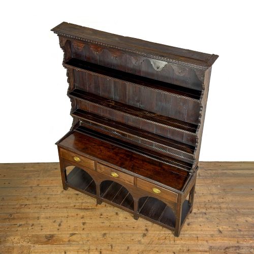ANTIQUE 19TH CENTURY OAK DRESSER - ADDITIONAL PHOTO 1