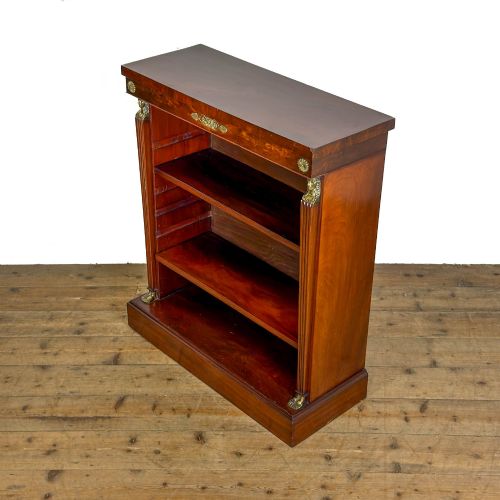 ANTIQUE EGYPTIAN REVIVAL MAHOGANY BOOKCASE - ADDITIONAL PHOTO 2