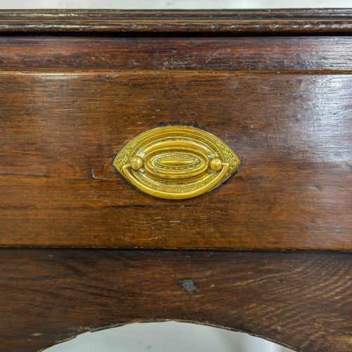 ANTIQUE 19TH CENTURY OAK DRESSER BASE - ADDITIONAL PHOTO 5