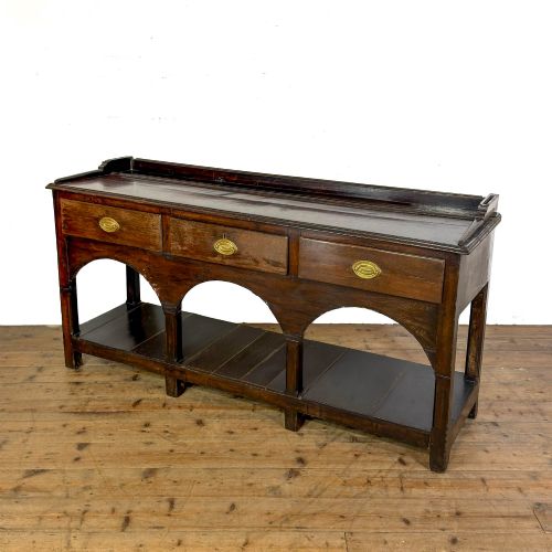 ANTIQUE 19TH CENTURY OAK DRESSER BASE - ADDITIONAL PHOTO 6
