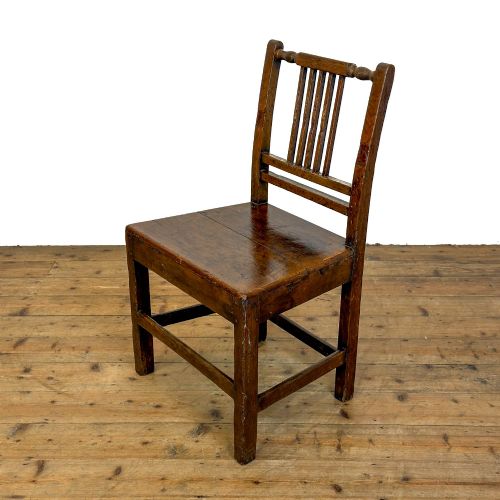 ANTIQUE SET OF THREE HARLEQUIN FARMHOUSE CHAIRS - ADDITIONAL PHOTO 7