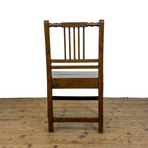 ANTIQUE SET OF THREE HARLEQUIN FARMHOUSE CHAIRS - ADDITIONAL PHOTO 8