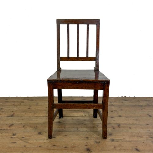 ANTIQUE SET OF FOUR HARLEQUIN OAK DINING CHAIRS - ADDITIONAL PHOTO 7