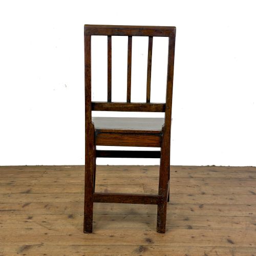 ANTIQUE SET OF FOUR HARLEQUIN OAK DINING CHAIRS - ADDITIONAL PHOTO 9