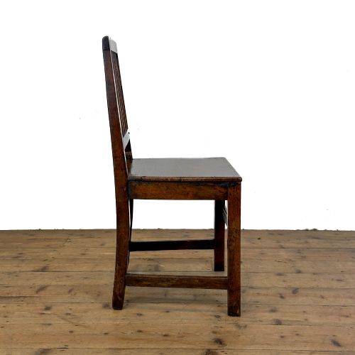 ANTIQUE SET OF FOUR HARLEQUIN OAK DINING CHAIRS - ADDITIONAL PHOTO 10