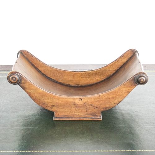 ANTIQUE GEORGIAN MAHOGANY CHEESE COASTER