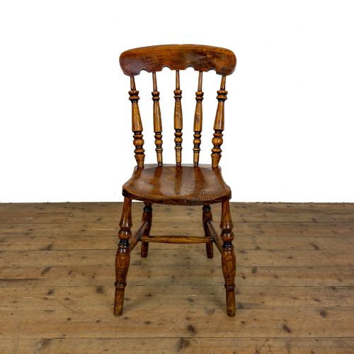 ANTIQUE SET OF FOUR FARMHOUSE KITCHEN CHAIRS - ADDITIONAL PHOTO 3