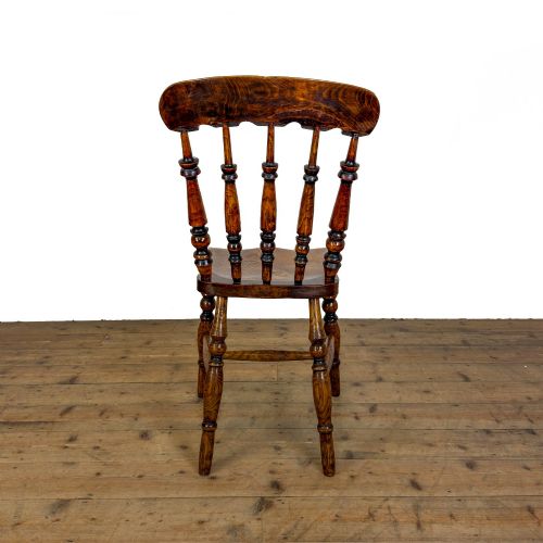 ANTIQUE SET OF FOUR FARMHOUSE KITCHEN CHAIRS - ADDITIONAL PHOTO 4