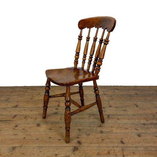 ANTIQUE SET OF FOUR FARMHOUSE KITCHEN CHAIRS - ADDITIONAL PHOTO 7