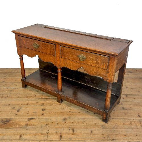 ANTIQUE SMALL WELSH OAK DRESSER BASE - ADDITIONAL PHOTO 2