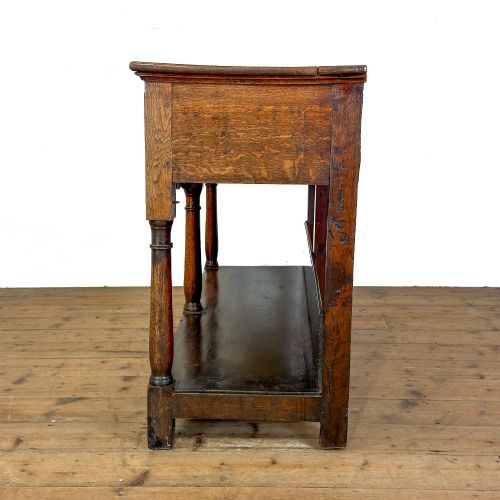 ANTIQUE SMALL WELSH OAK DRESSER BASE - ADDITIONAL PHOTO 4