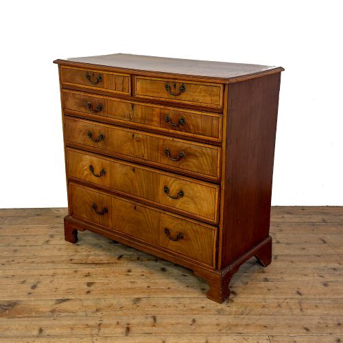 ANTIQUE MAHOGANY CHEST OF DRAWERS - ADDITIONAL PHOTO 3