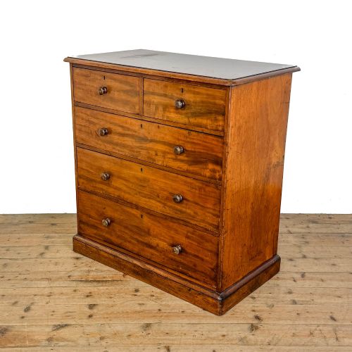 ANTIQUE 19TH CENTURY MAHOGANY CHEST OF DRAWERS - ADDITIONAL PHOTO 2
