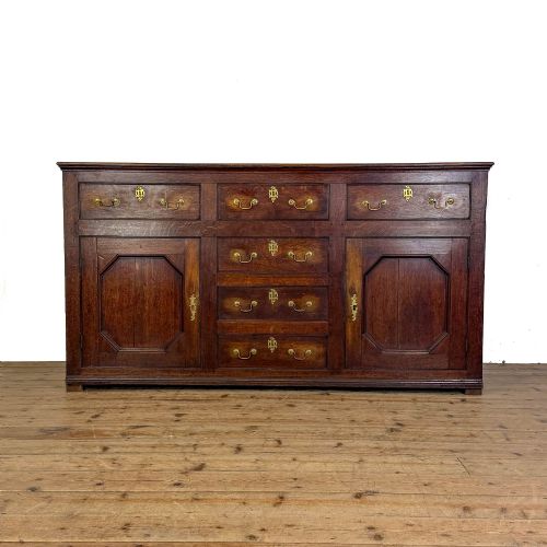 ANTIQUE EARLY 19TH CENTURY OAK DRESSER BASE