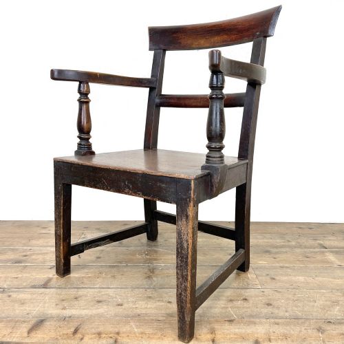 ANTIQUE MAHOGANY ARMCHAIR - ADDITIONAL PHOTO 4