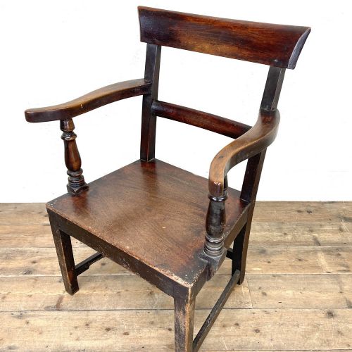 ANTIQUE MAHOGANY ARMCHAIR - ADDITIONAL PHOTO 5