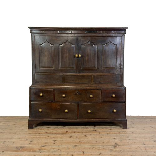 Antique 18th Century Welsh Oak Carmarthenshire Coffer