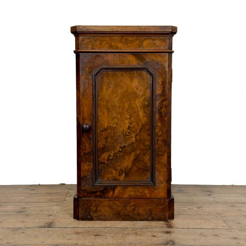 Antique Victorian Burr Walnut Pot Cupboard