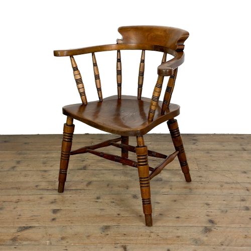 Antique Smoker’s Bow Captain’s Chair