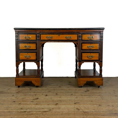 Antique Aesthetic Movement Double Sided Partners Desk